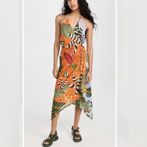 NWT Farm Rio Striped Bananas Coverup size small